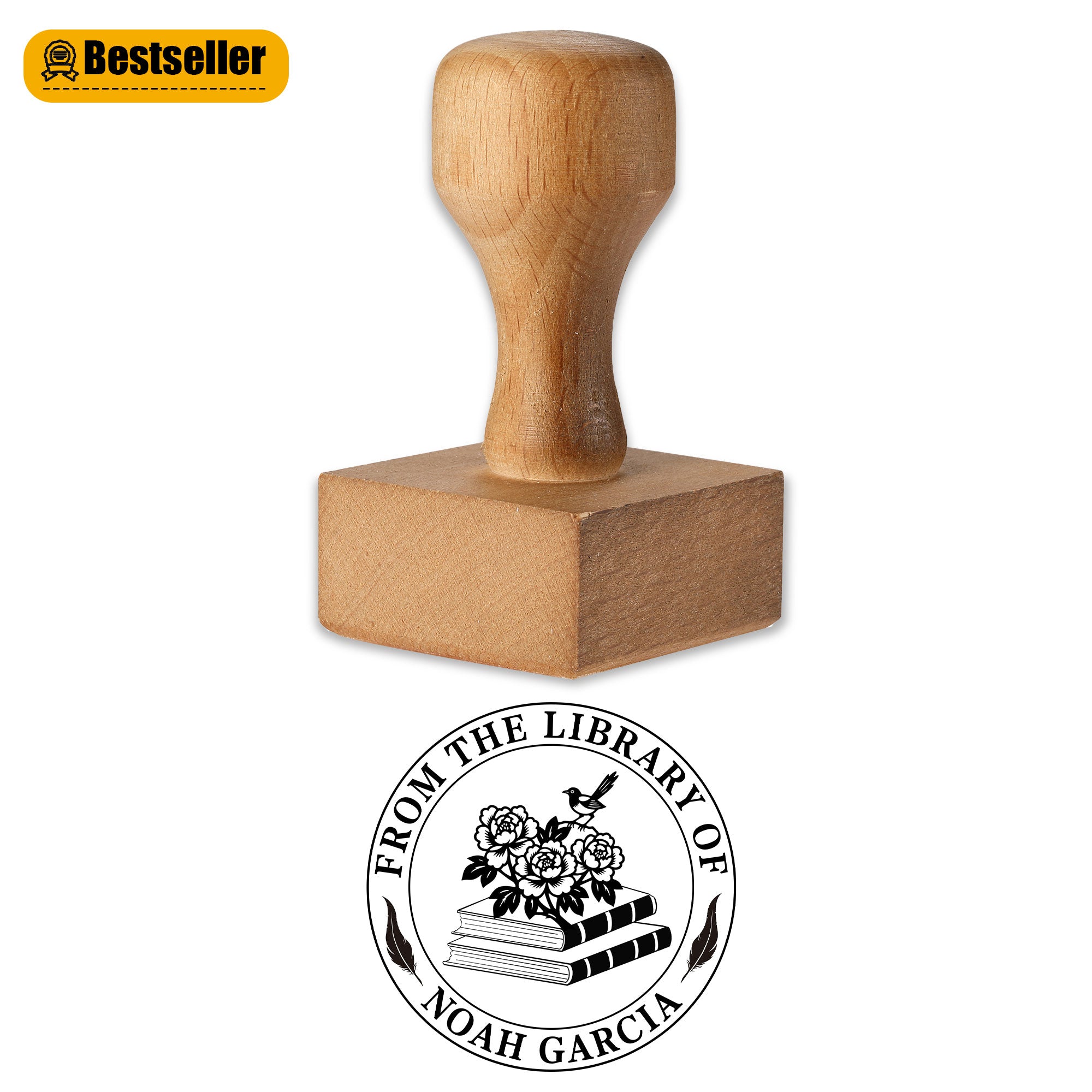 Custom Name Wood Stamp