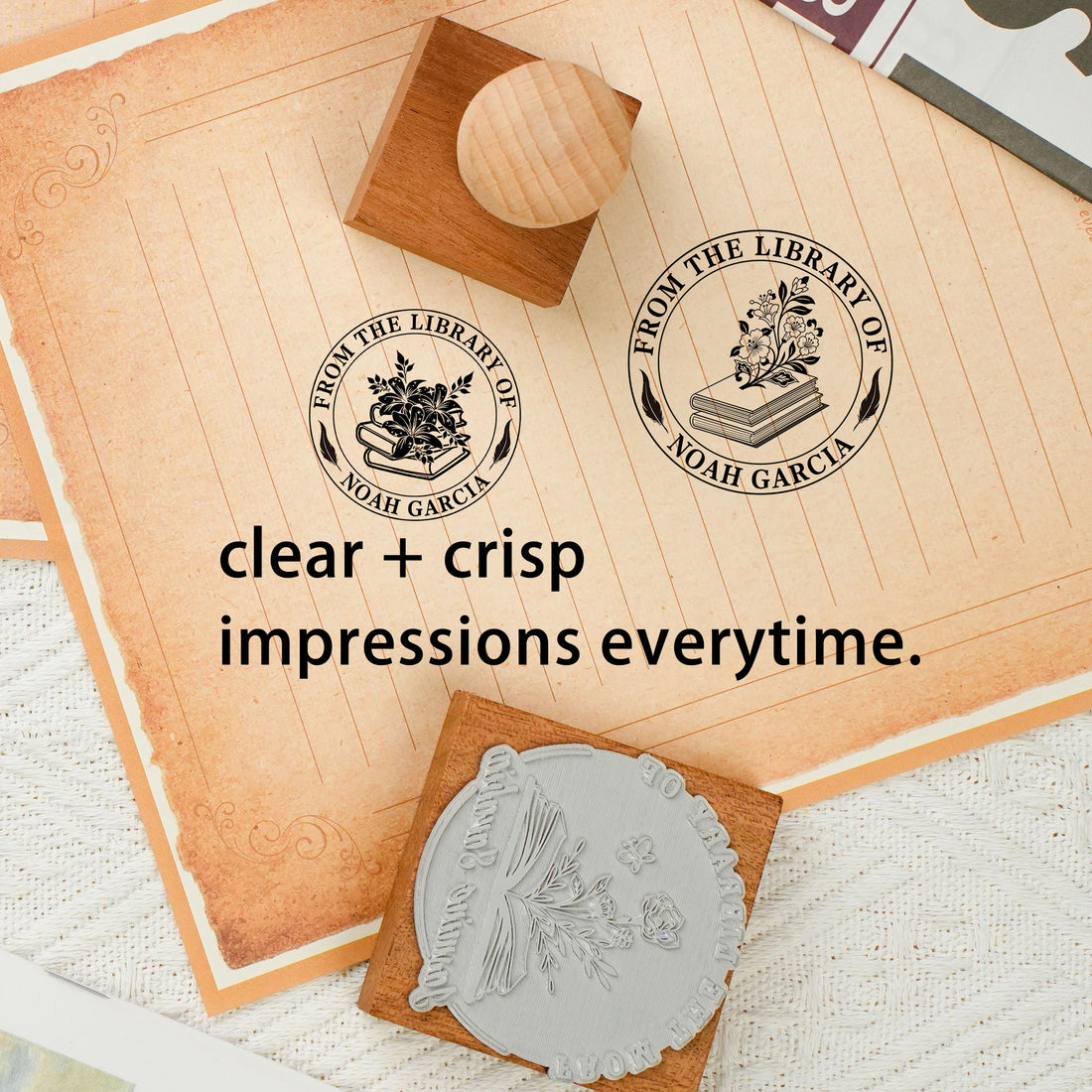 Custom Name Wood Stamp