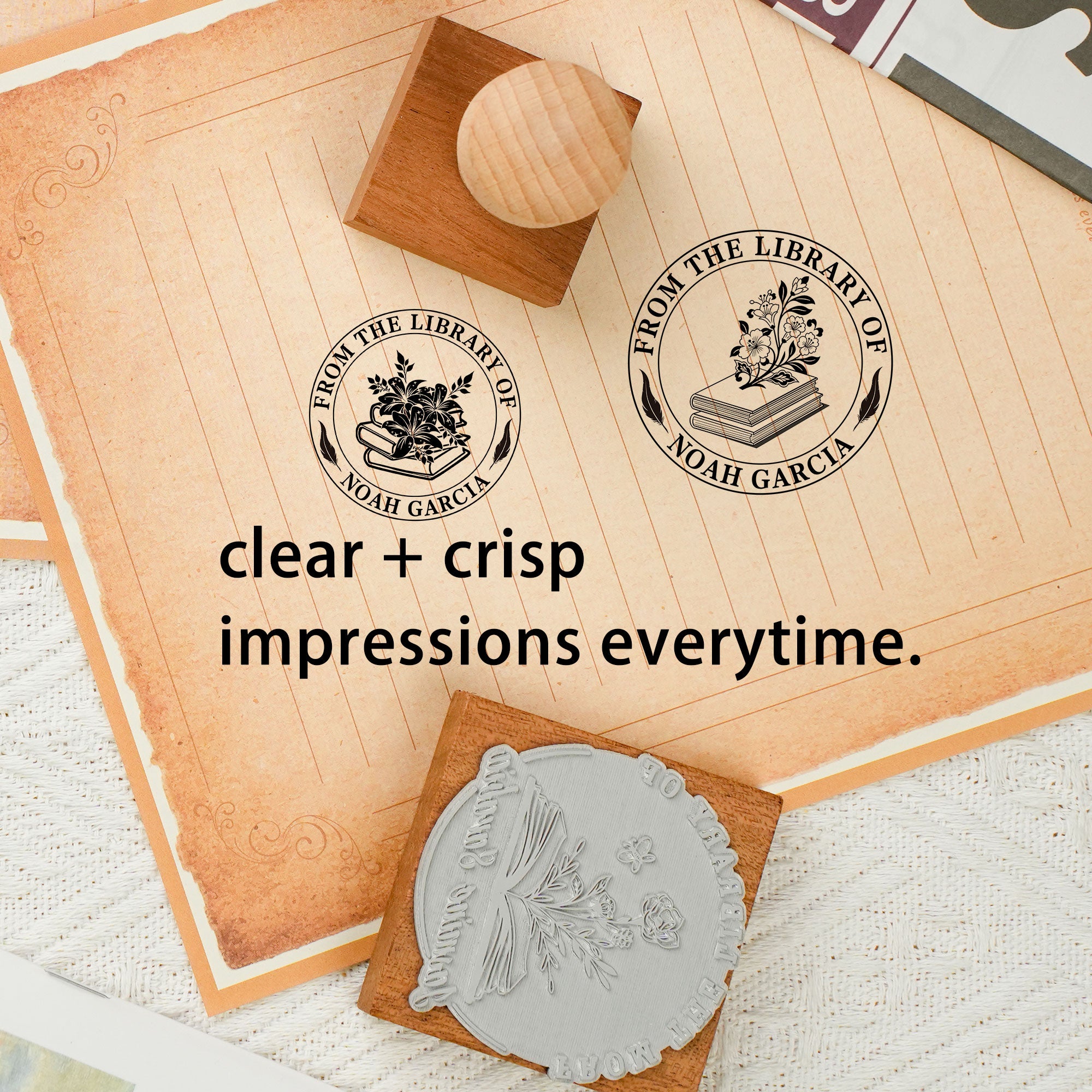 Custom Name Wood Stamp
