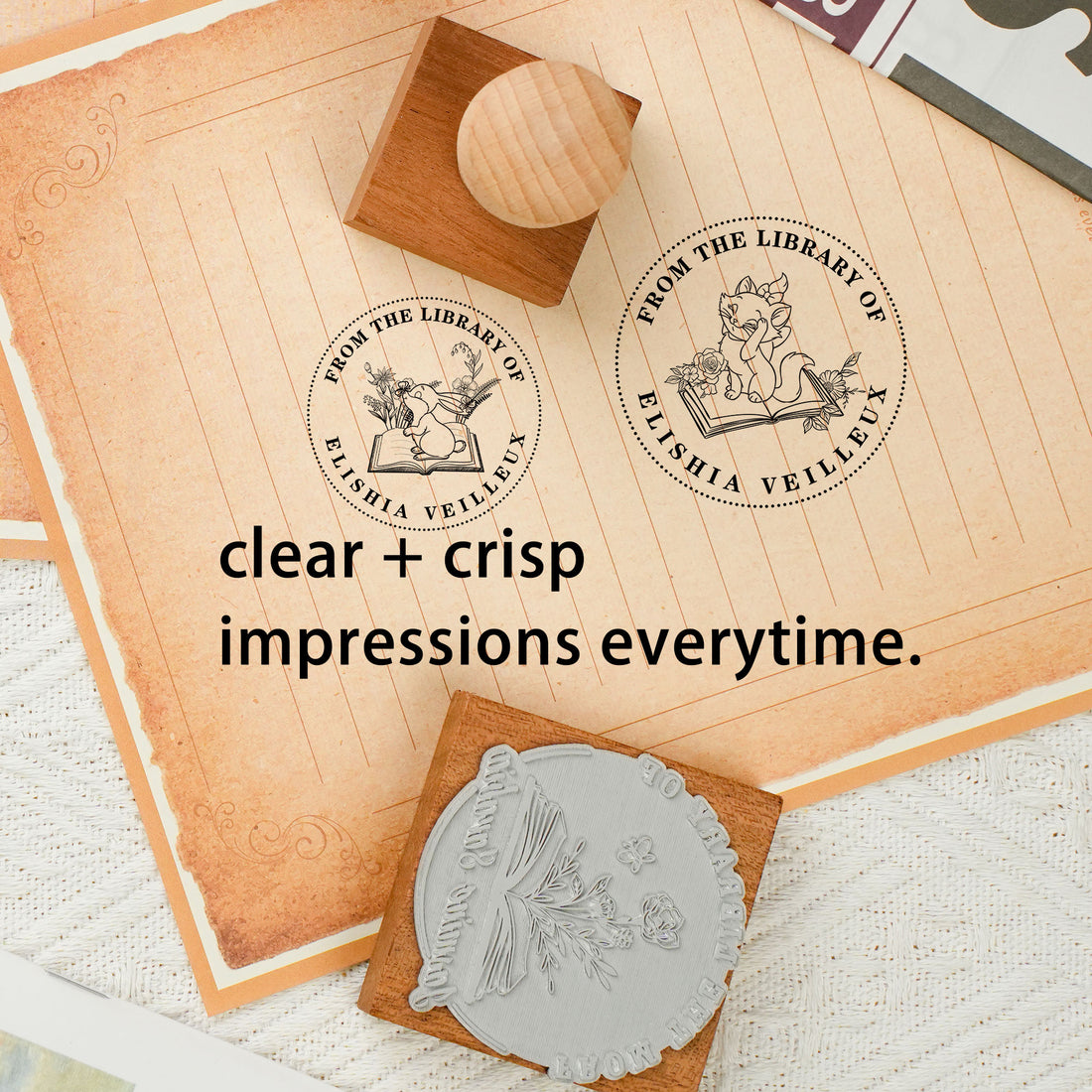 Custom Literary Art Stamp
