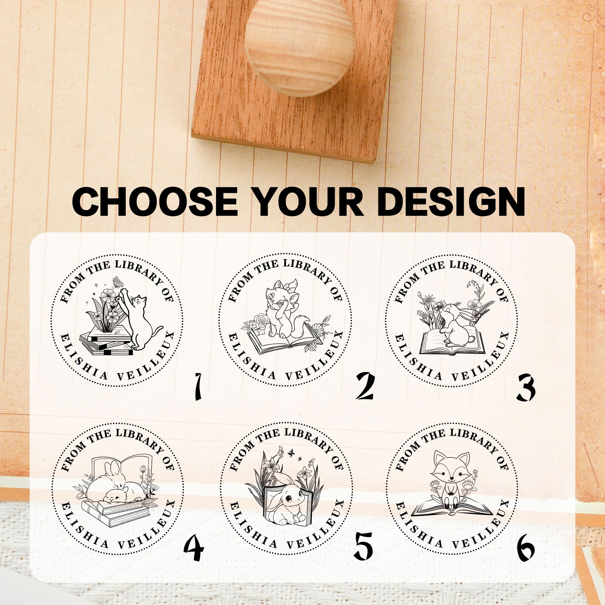 Custom Literary Art Stamp
