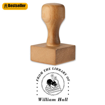 Custom Botanical Rubber Stamp