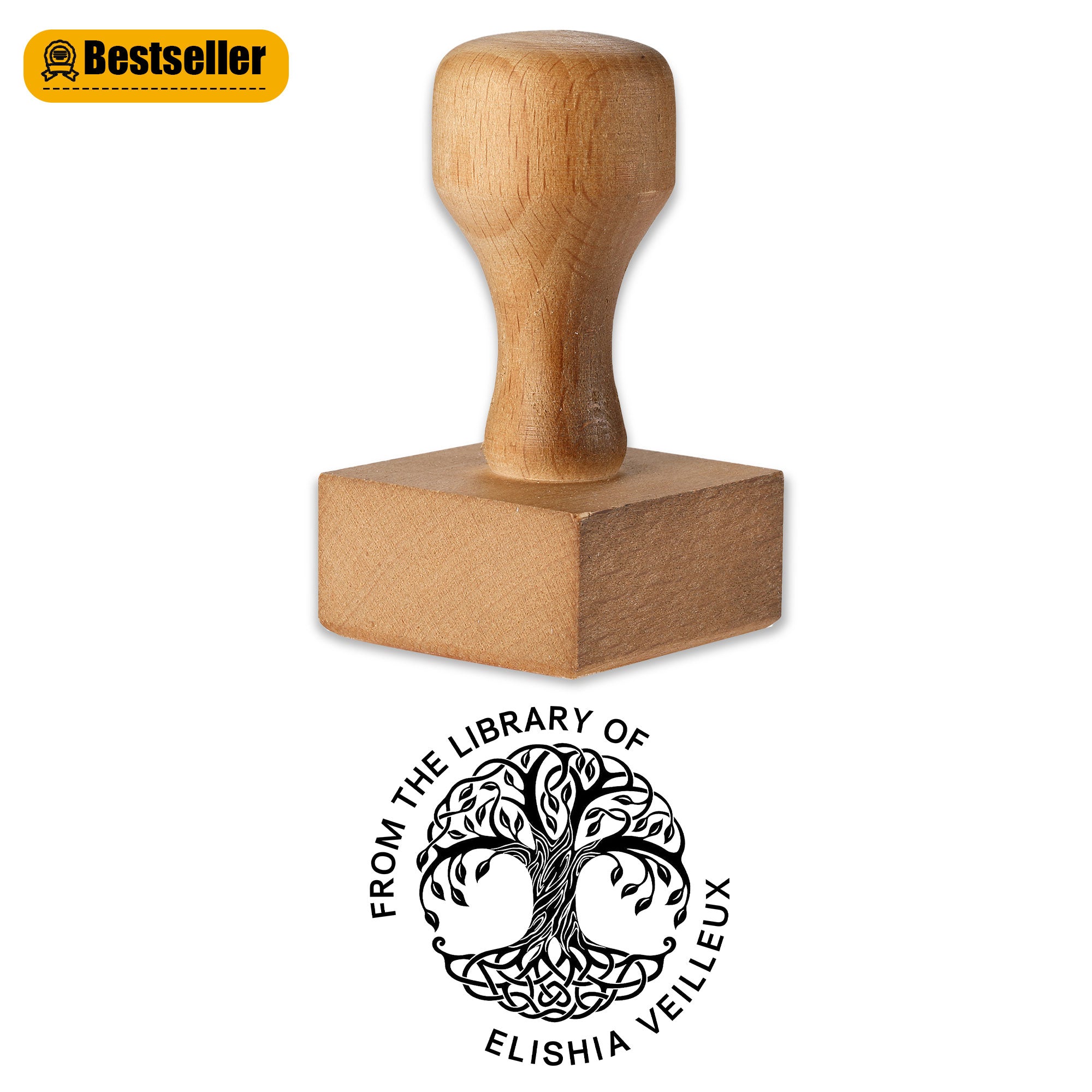 Custom Hand Carved Rubber Stamp