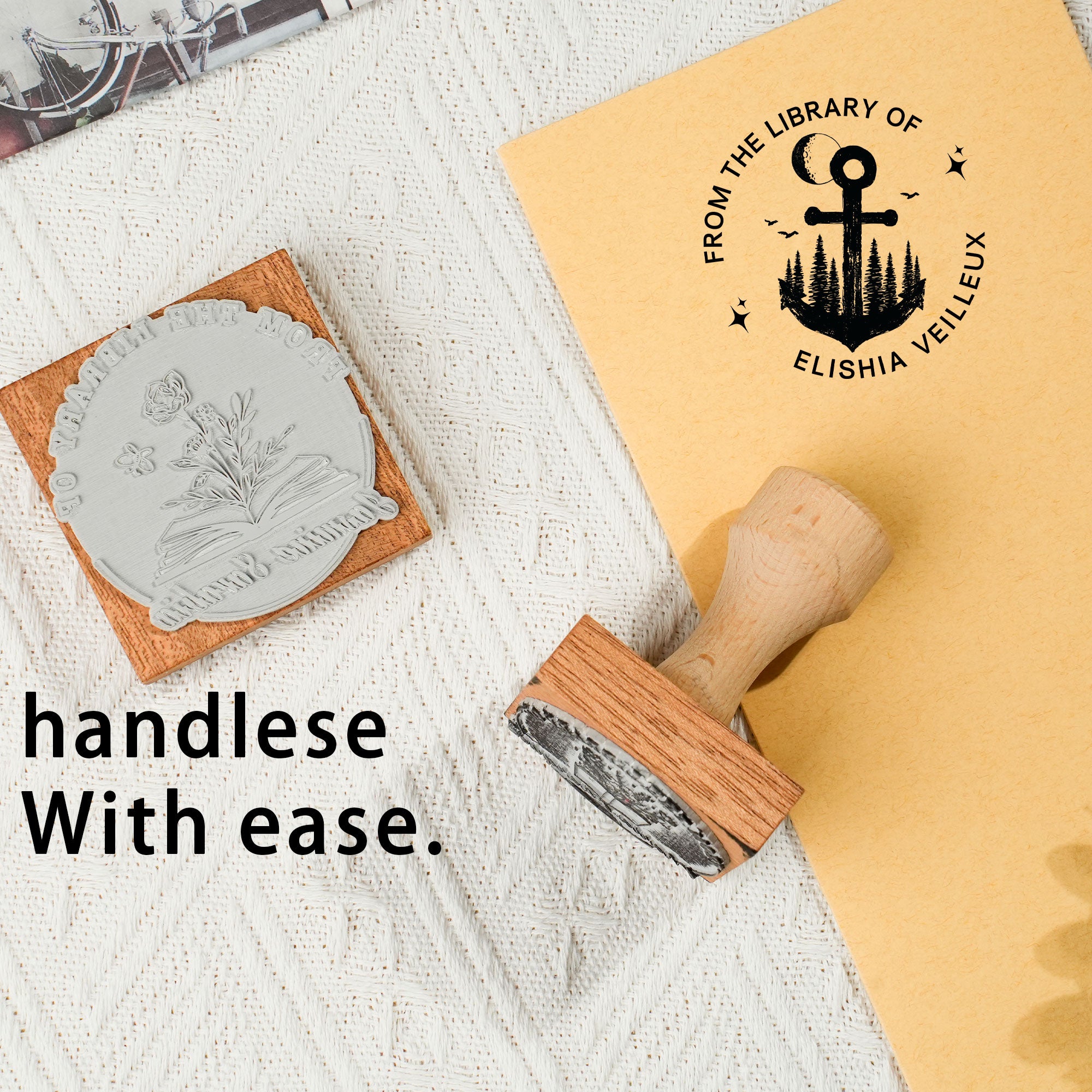 Custom Hand Carved Rubber Stamp