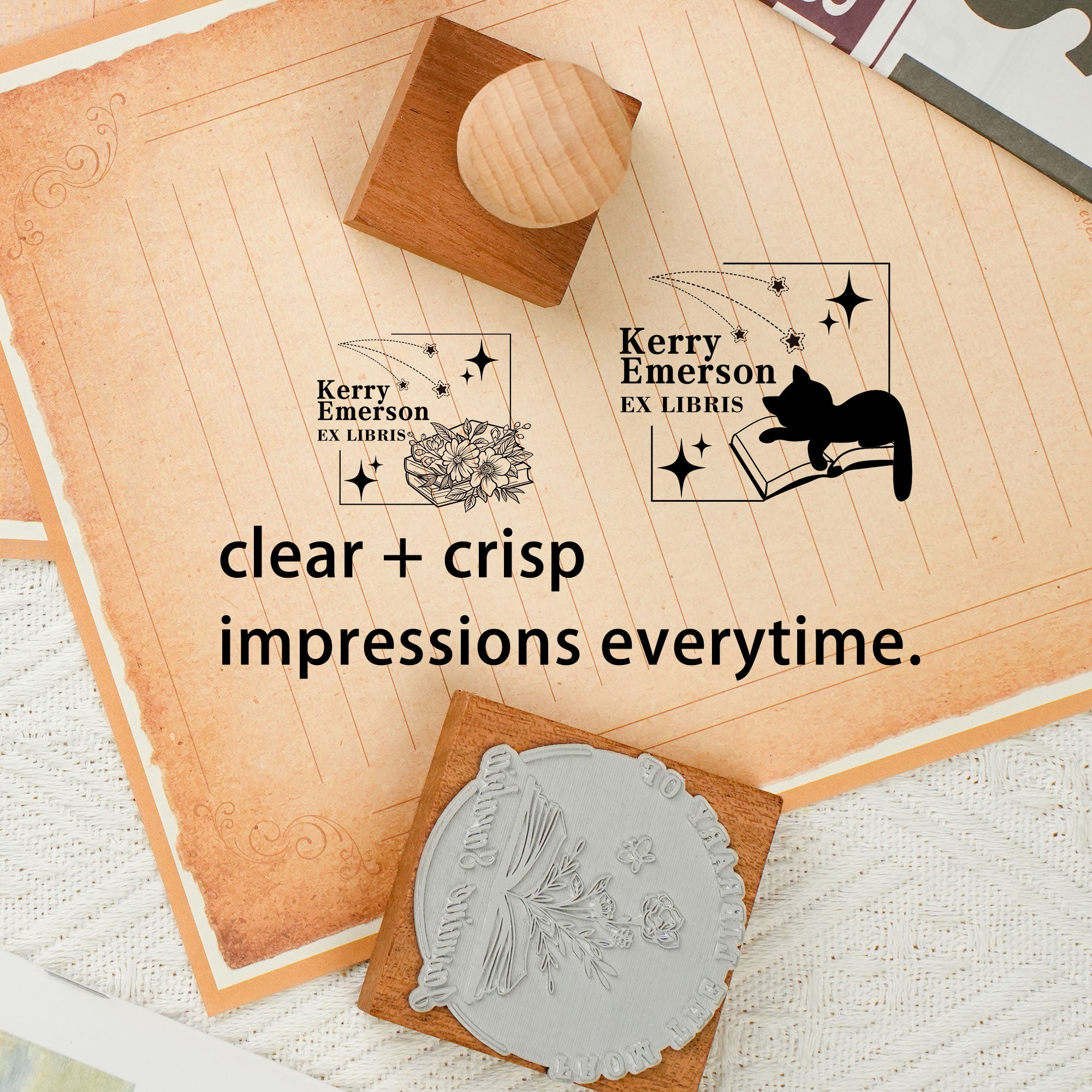 Custom Hand Carved Rubber Stamp