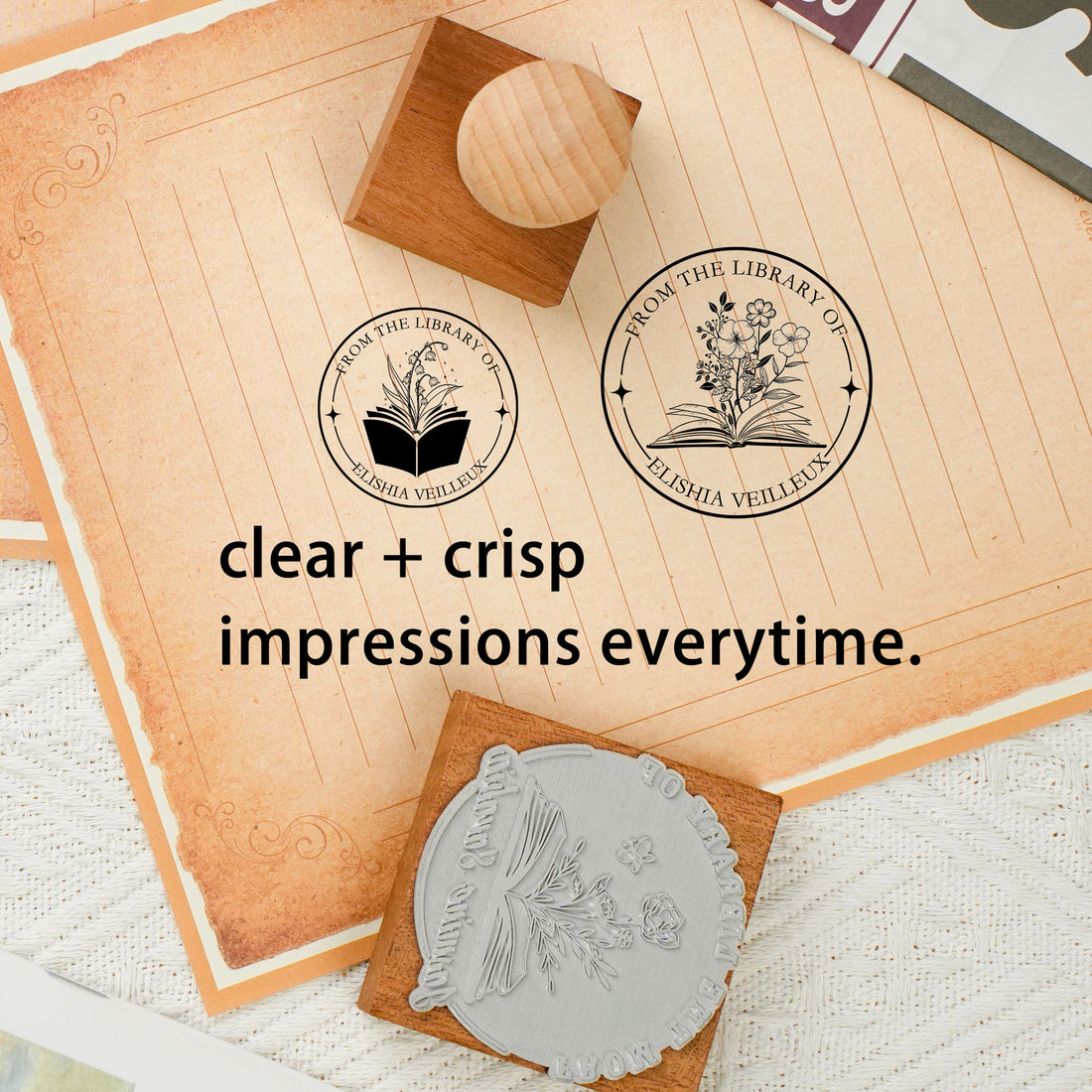 Custom Art Decor Rubber Stamp