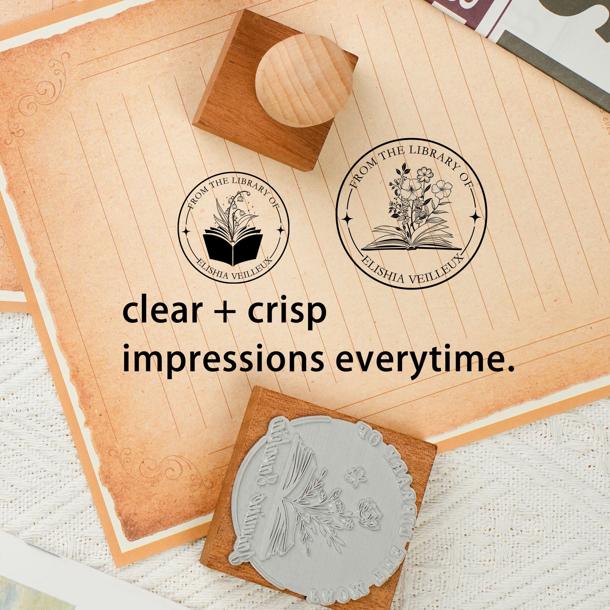 Custom Art Decor Rubber Stamp
