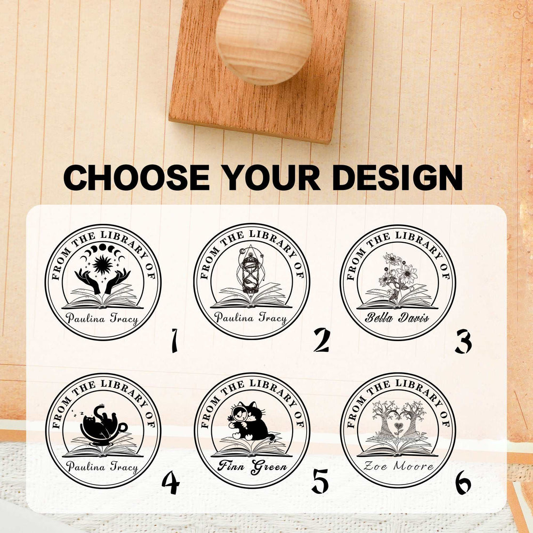 Bespoke Custom Logo Embosser Stamp for Institutional Book Marking