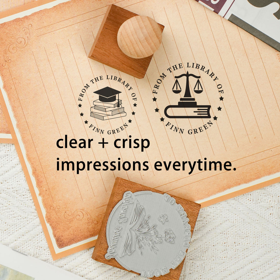 Custom Literary Decor Stamp