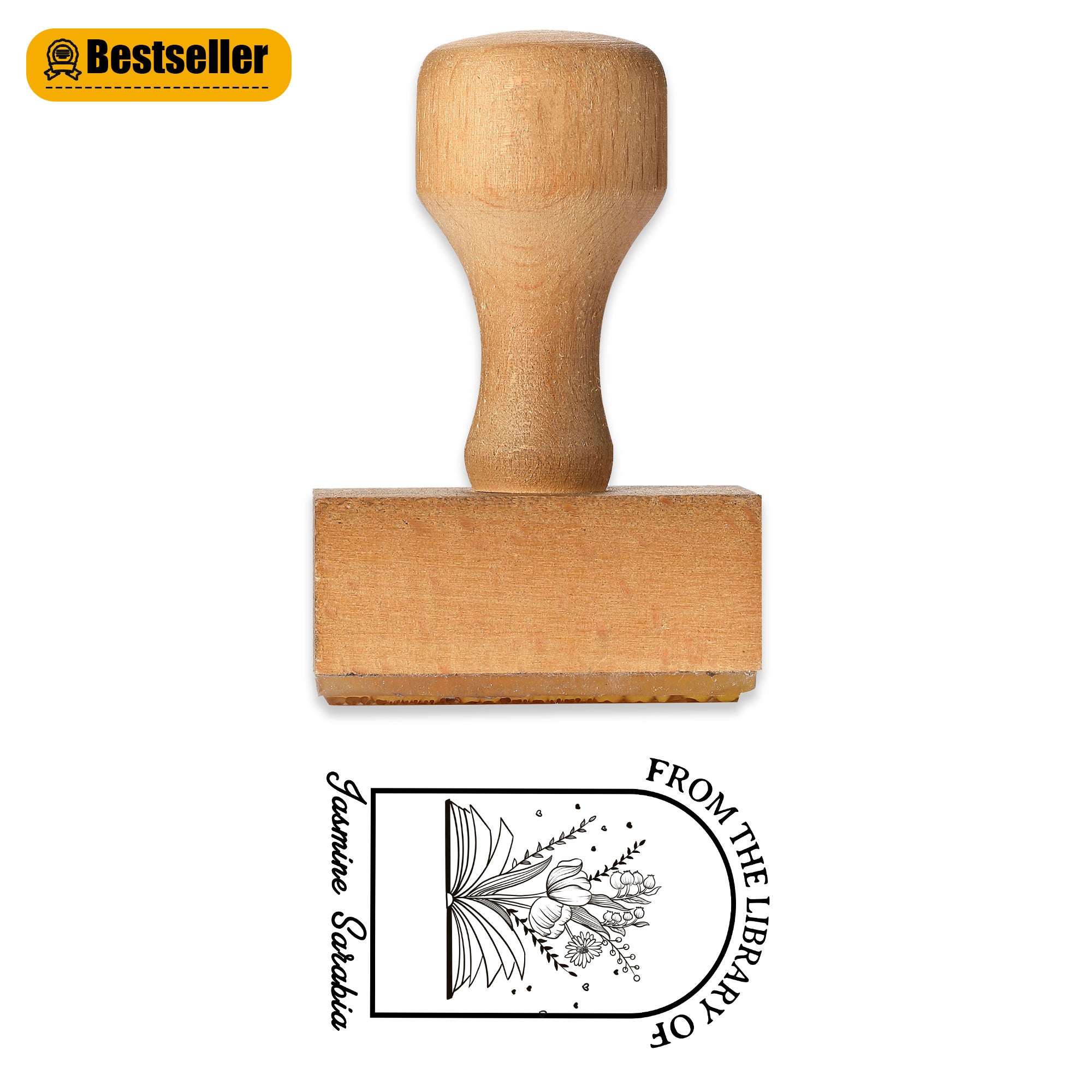 Literary Art Rubber Stamp