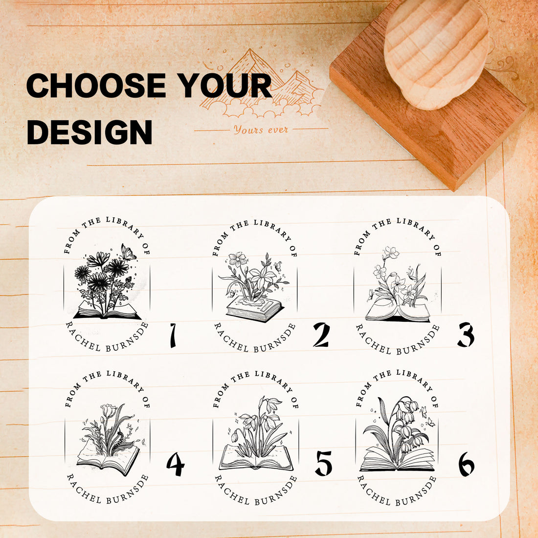 Art Journal Rubber Stamp