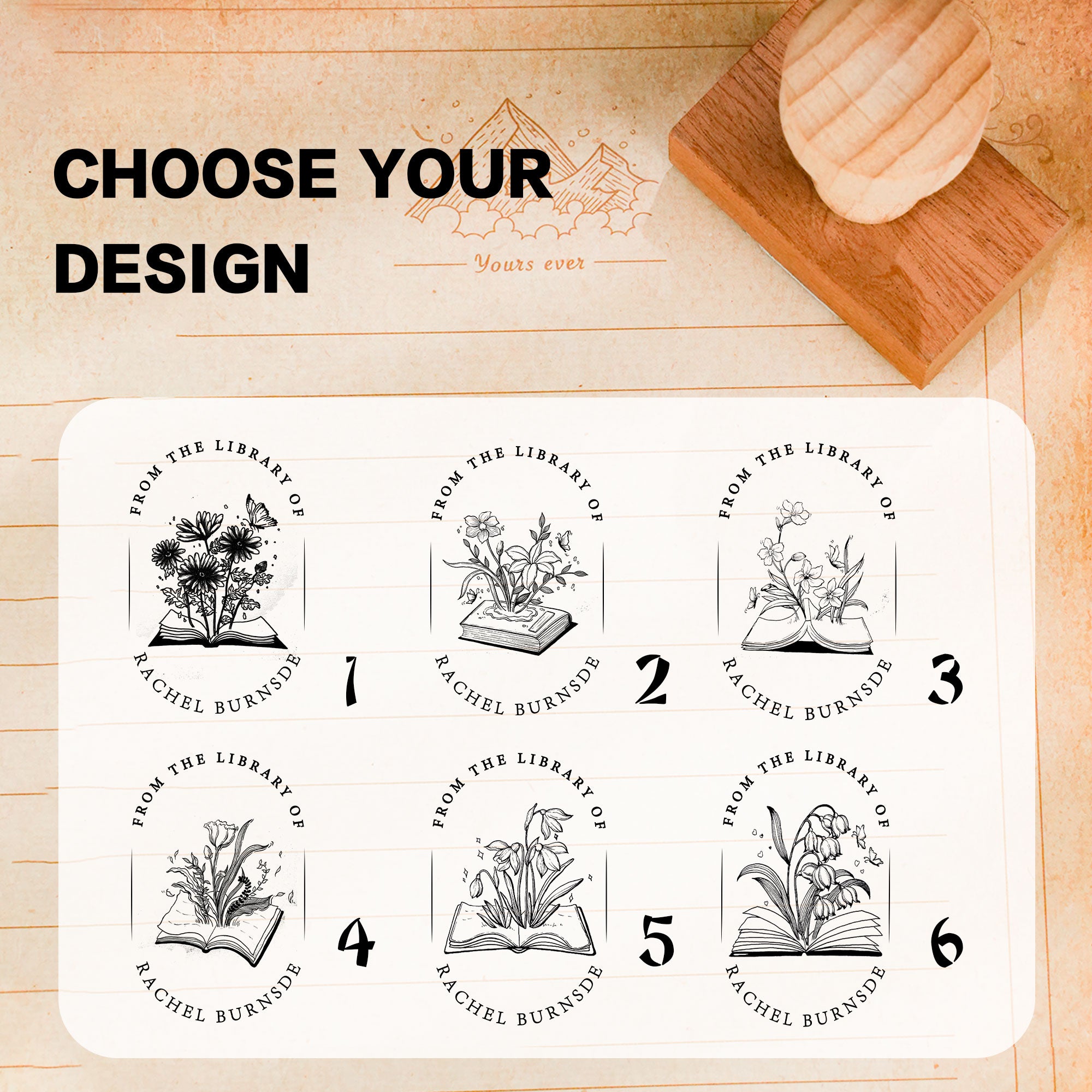 Art Journal Rubber Stamp