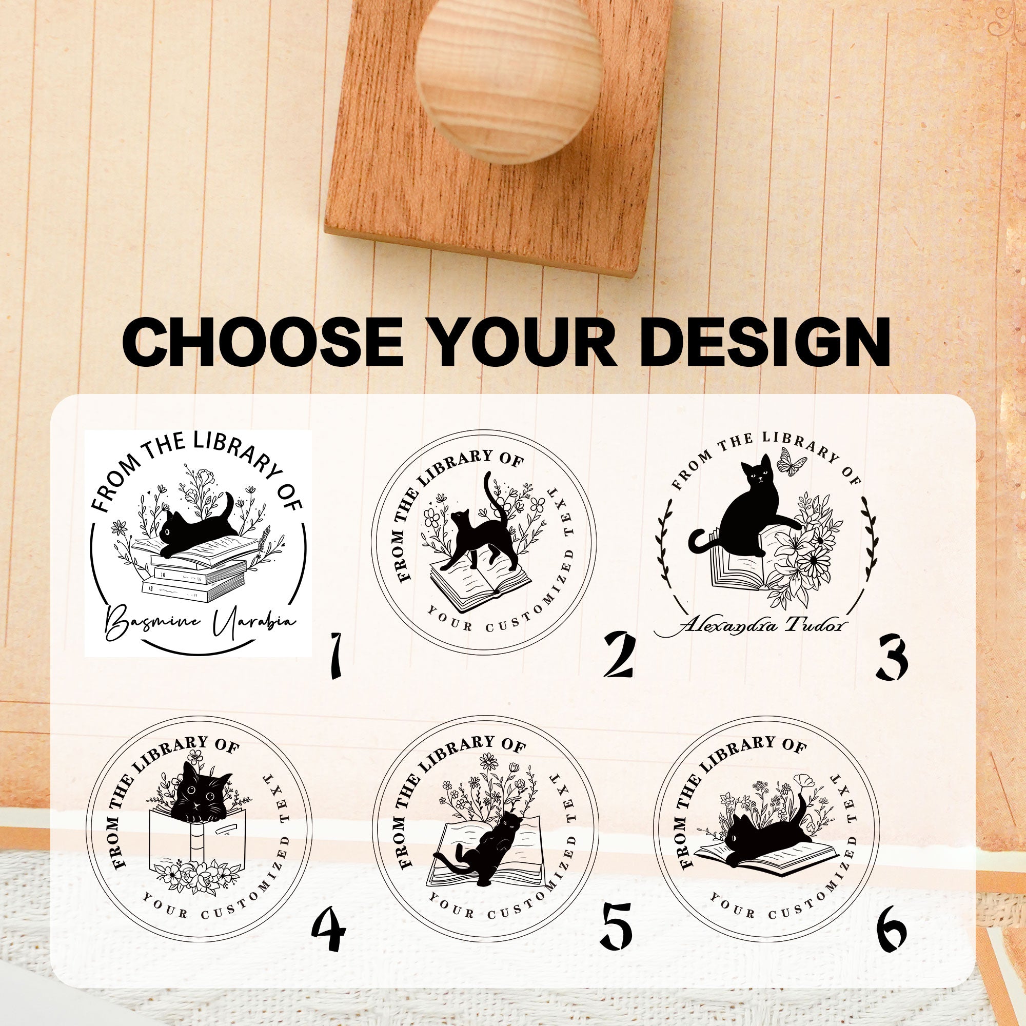 Custom Personal Bookplate Stamp
