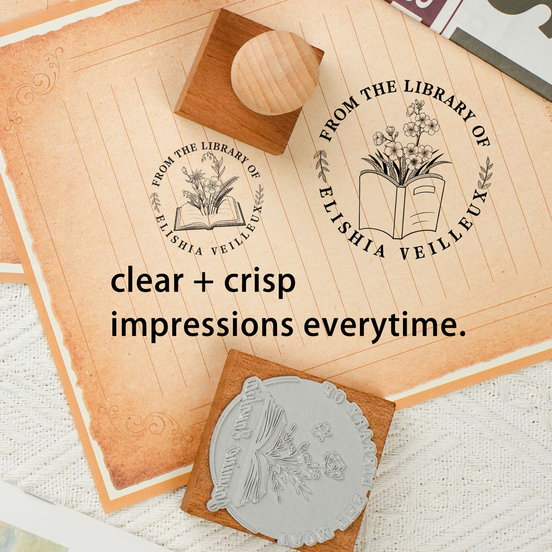 Custom Art Lover Rubber Stamp