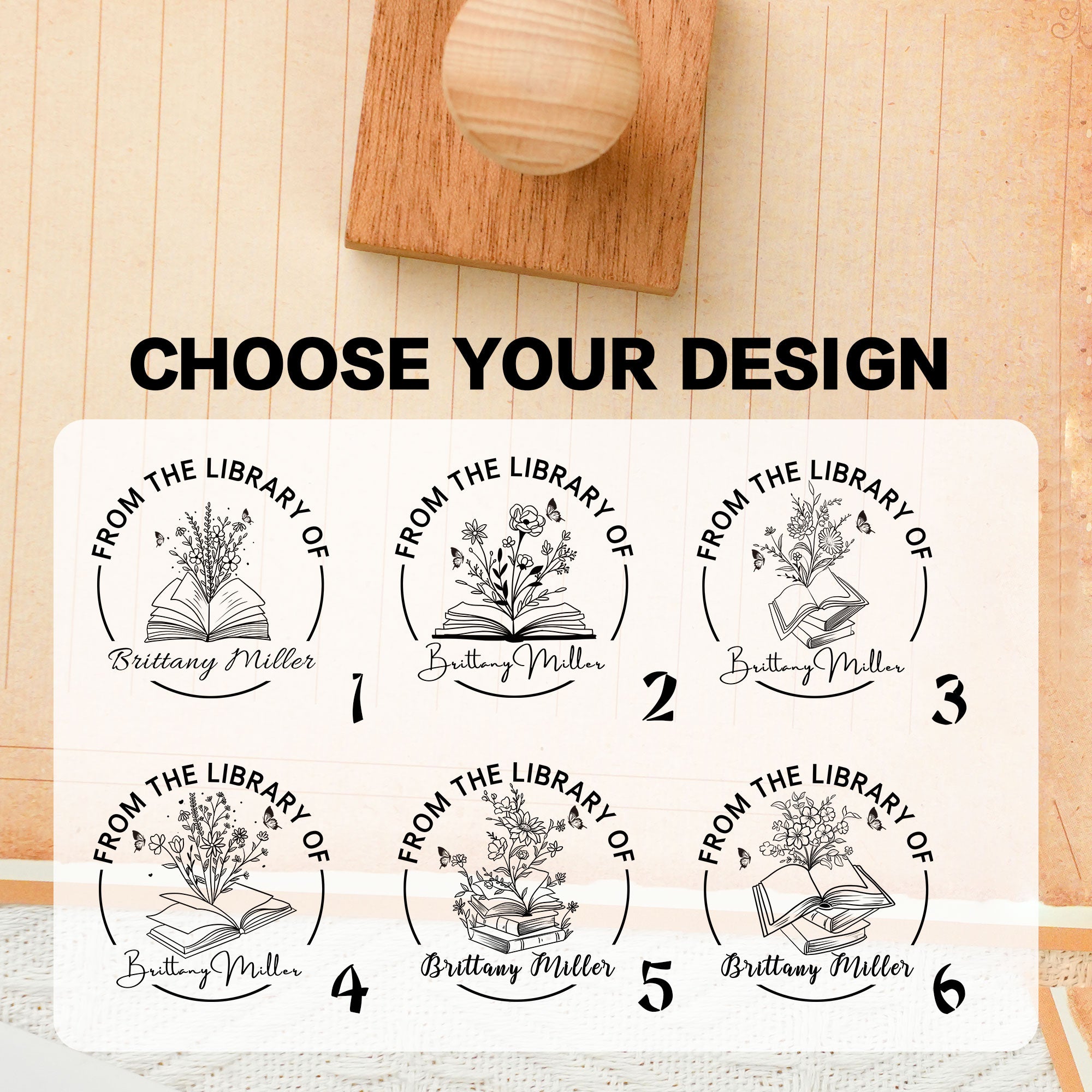 Custom Wooden Decor Stamp