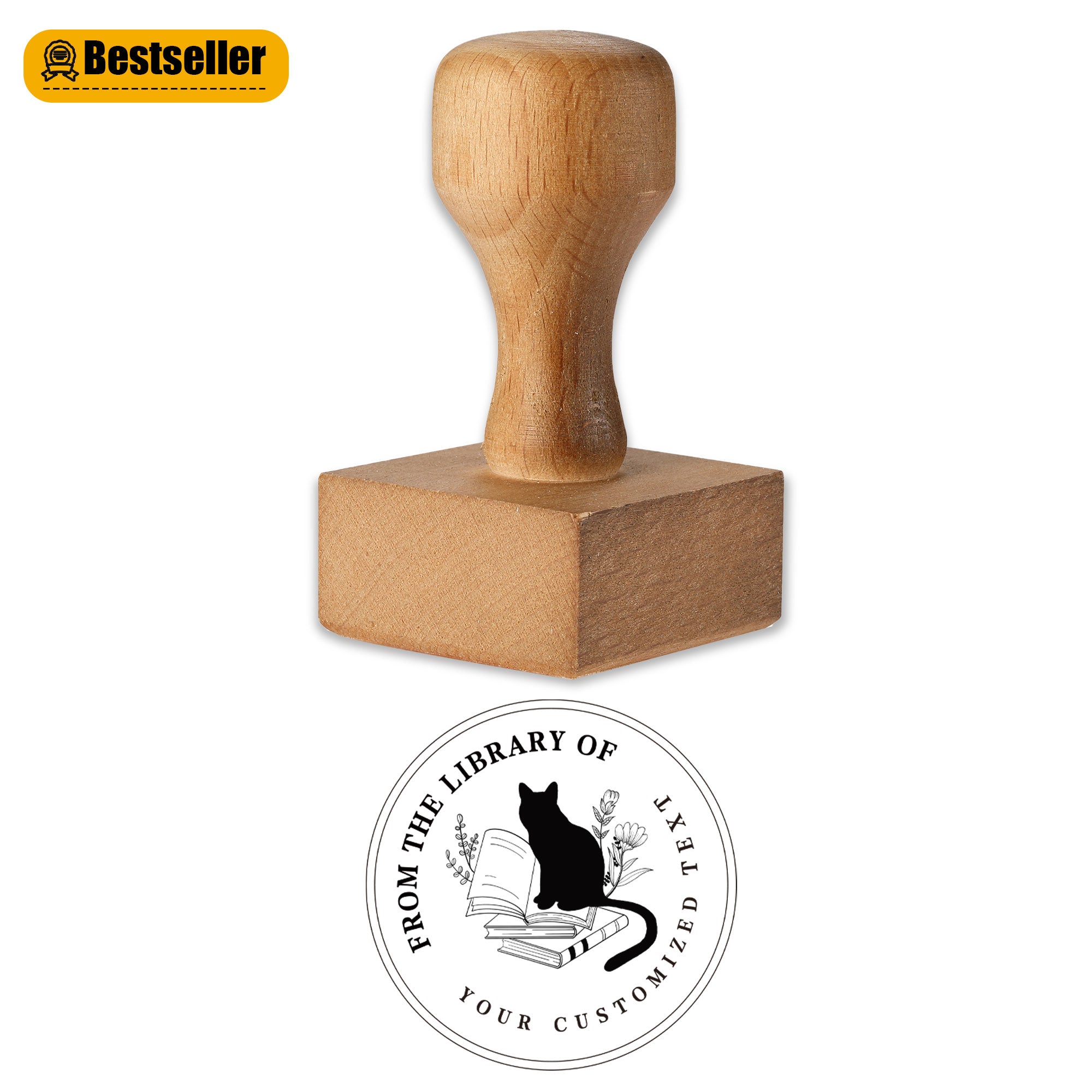 Personal Wood Rubber Stamp