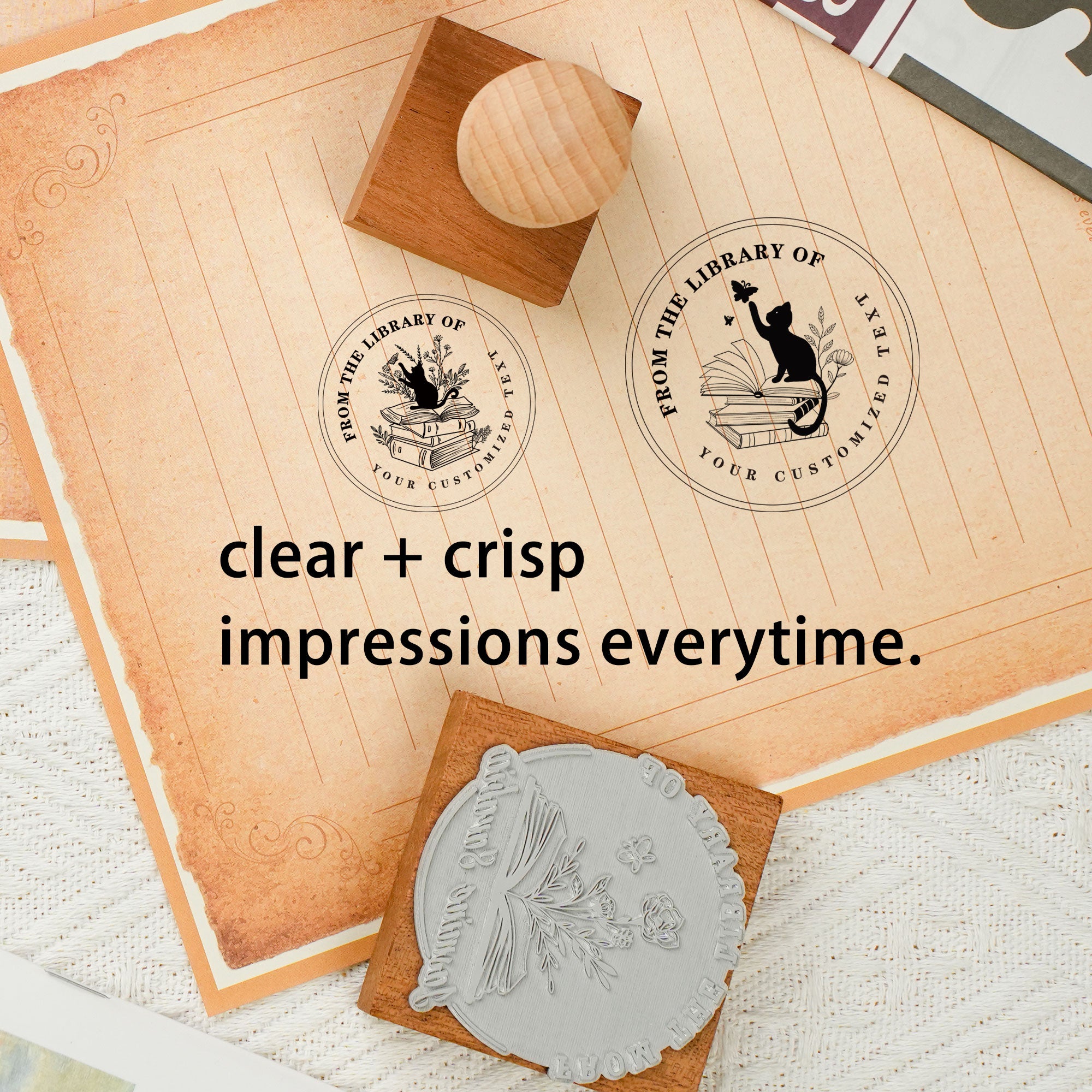 Personal Wood Rubber Stamp