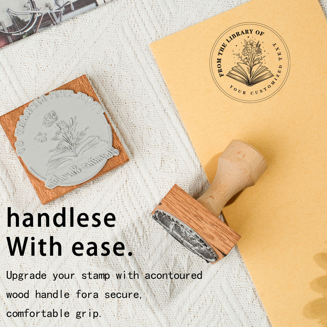 Personal Wood Rubber Stamp