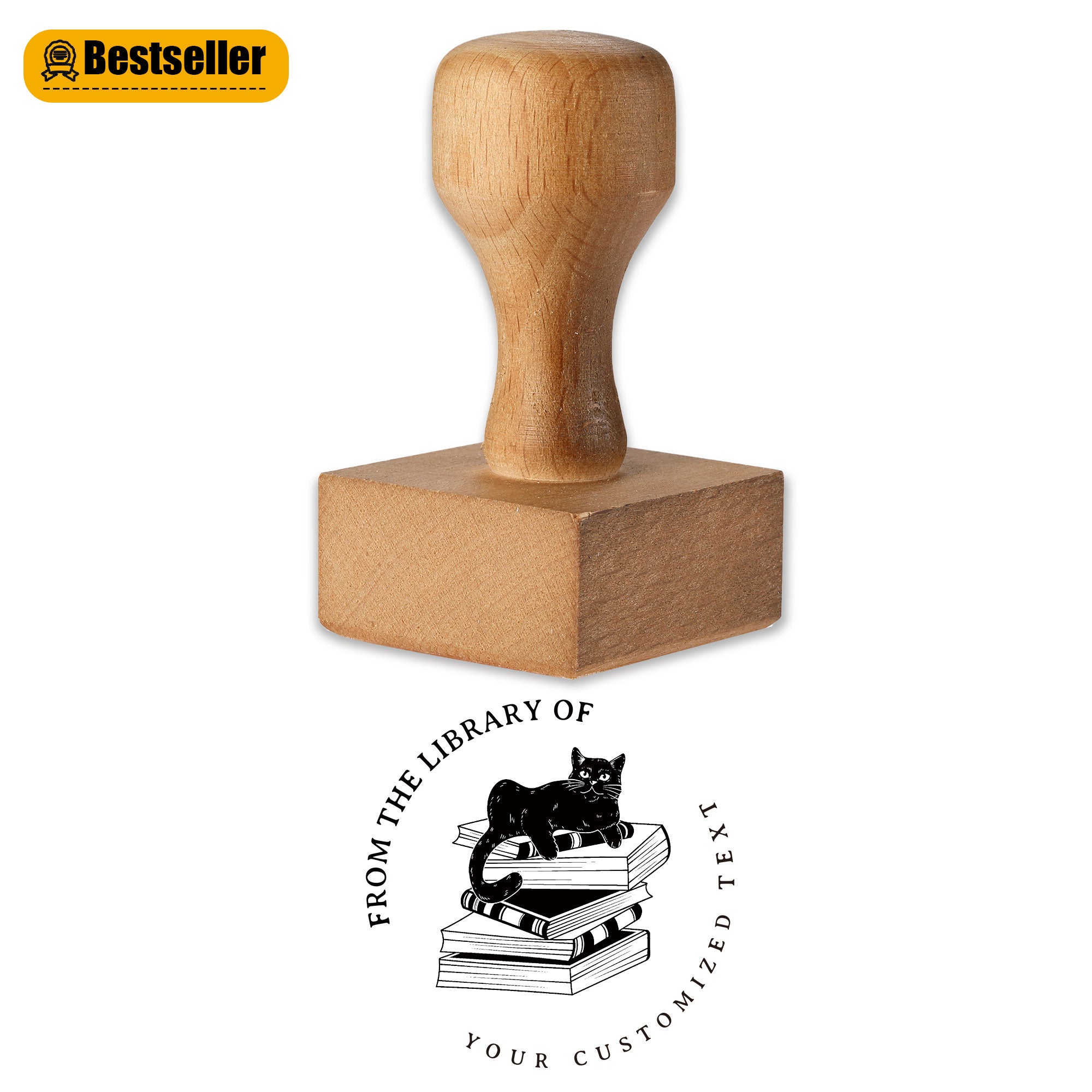 Vintage Wood Rubber Stamp