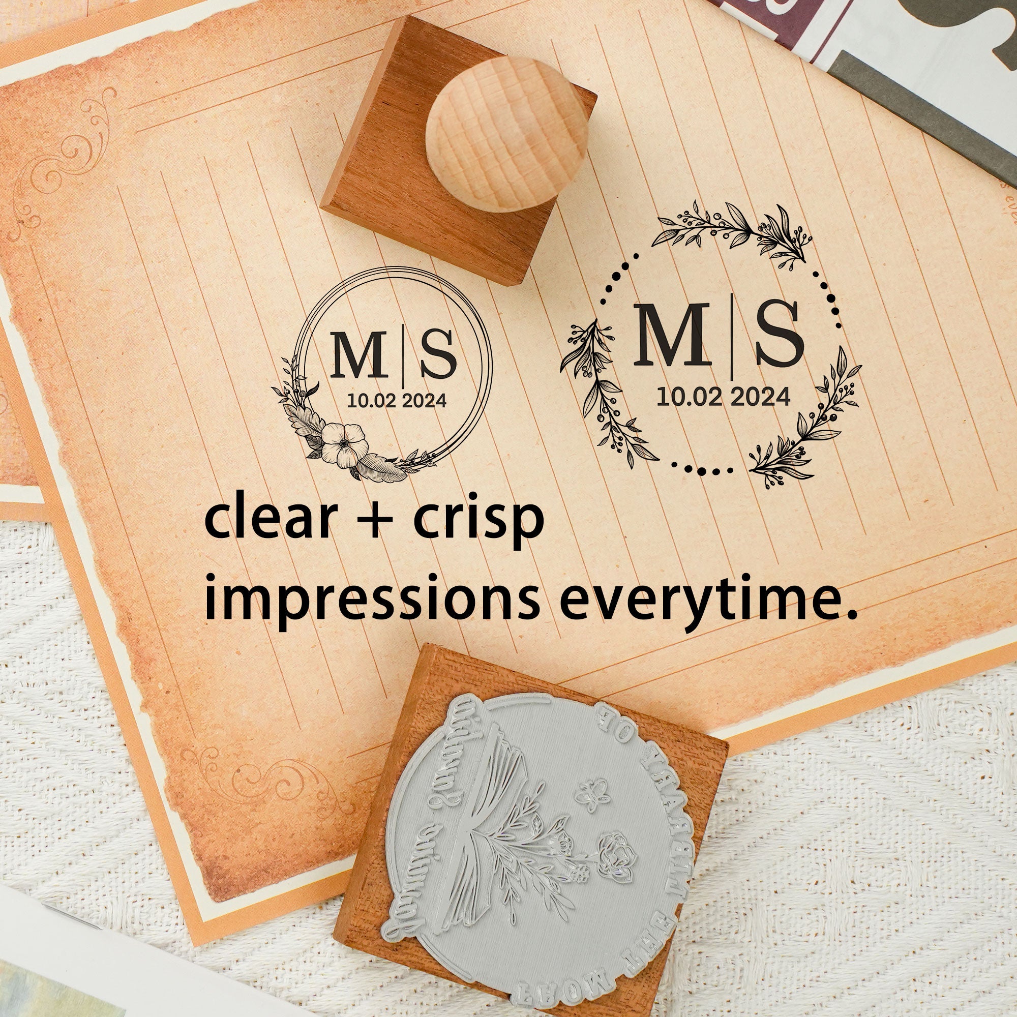 Wedding Classic Wood Stamp