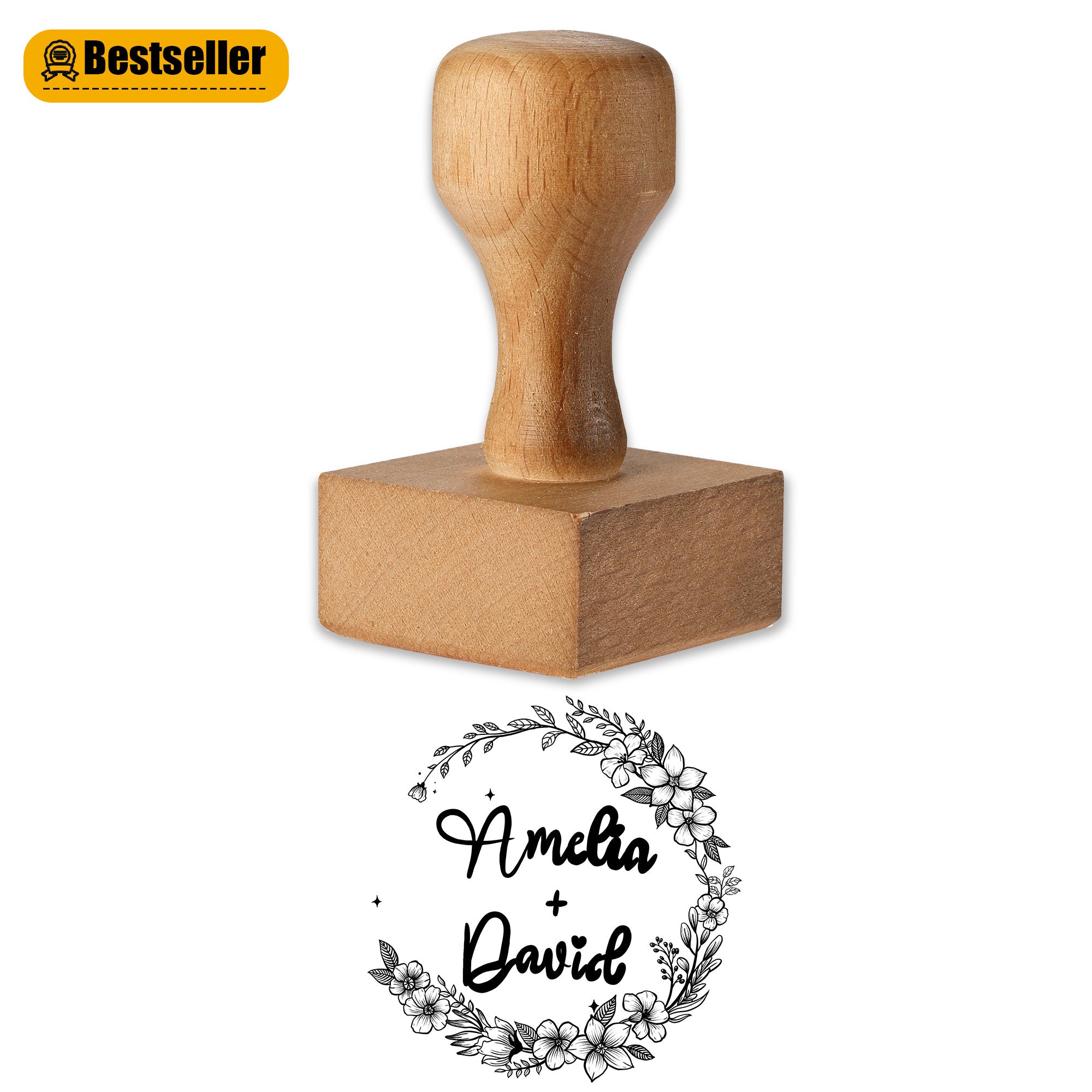 Wedding Favor Rubber Stamp