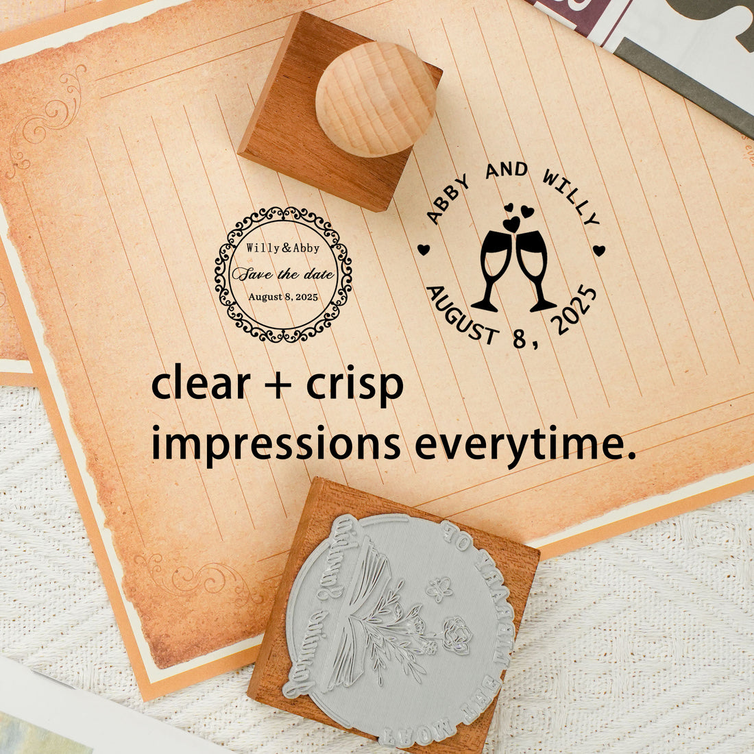 Wedding Gift Rubber Stamp