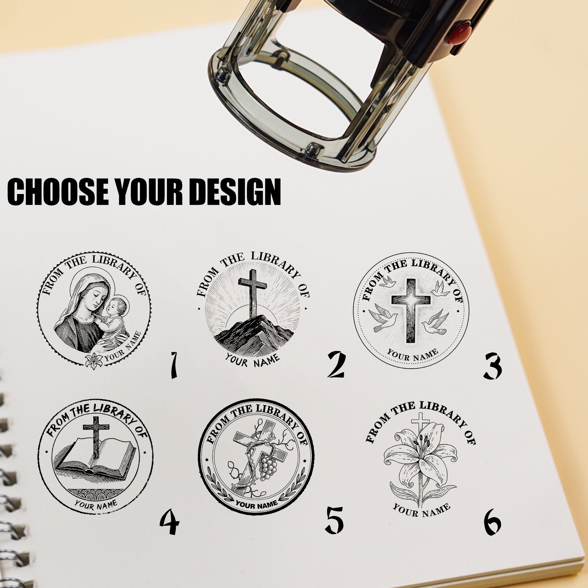 Artistic Self‑inking Stamp
