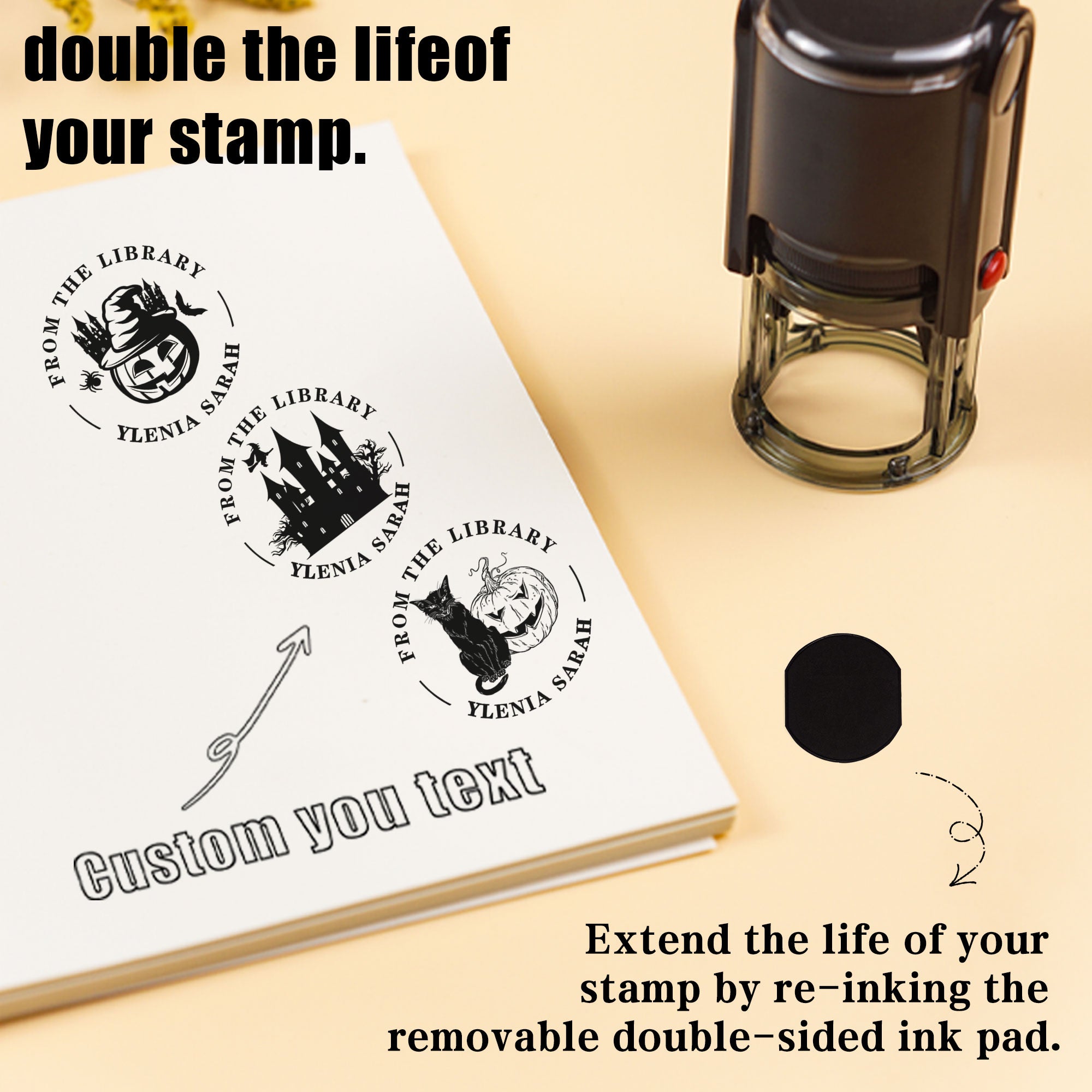 Bookplate Self‑inking Stamp