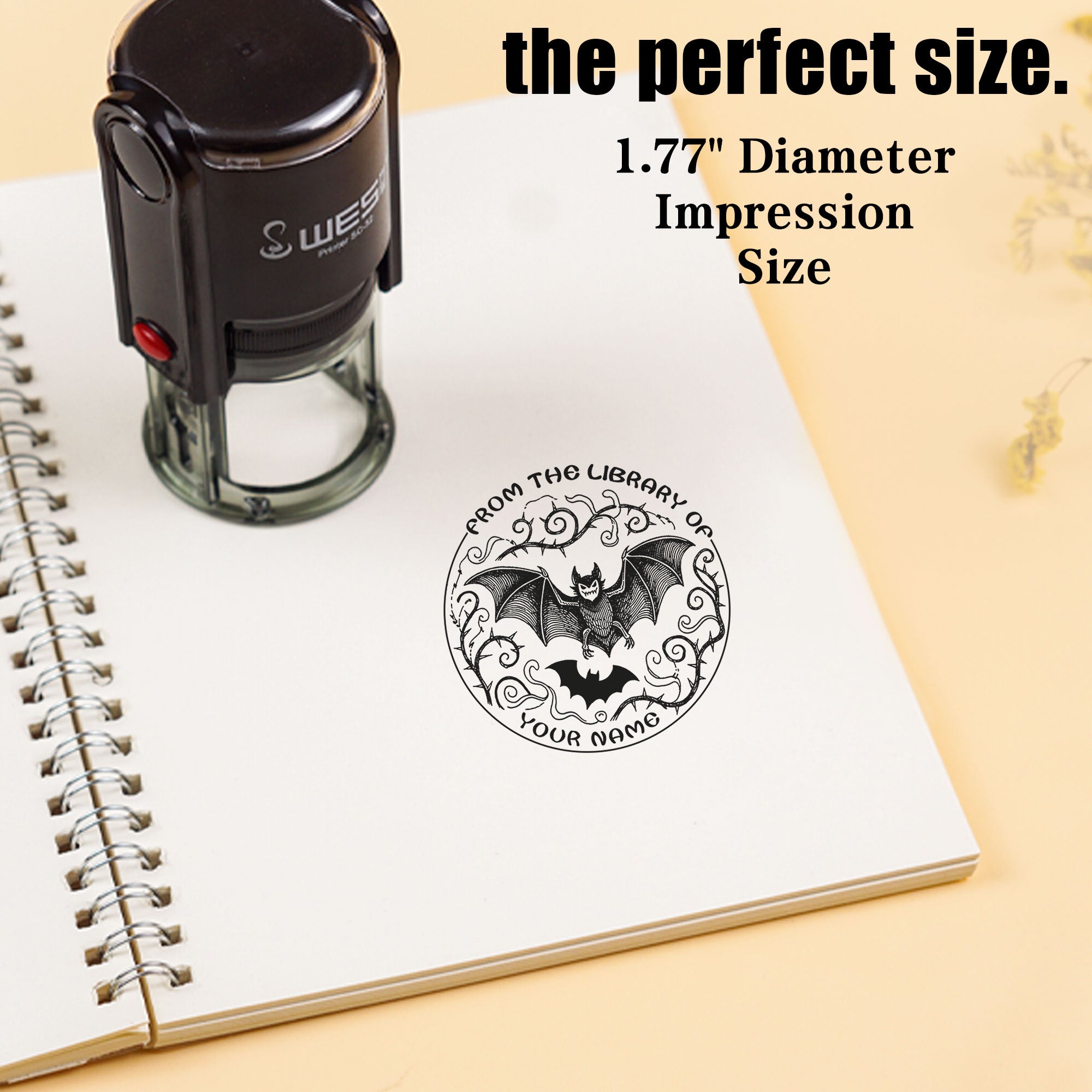 Library Self‑inking Stamp