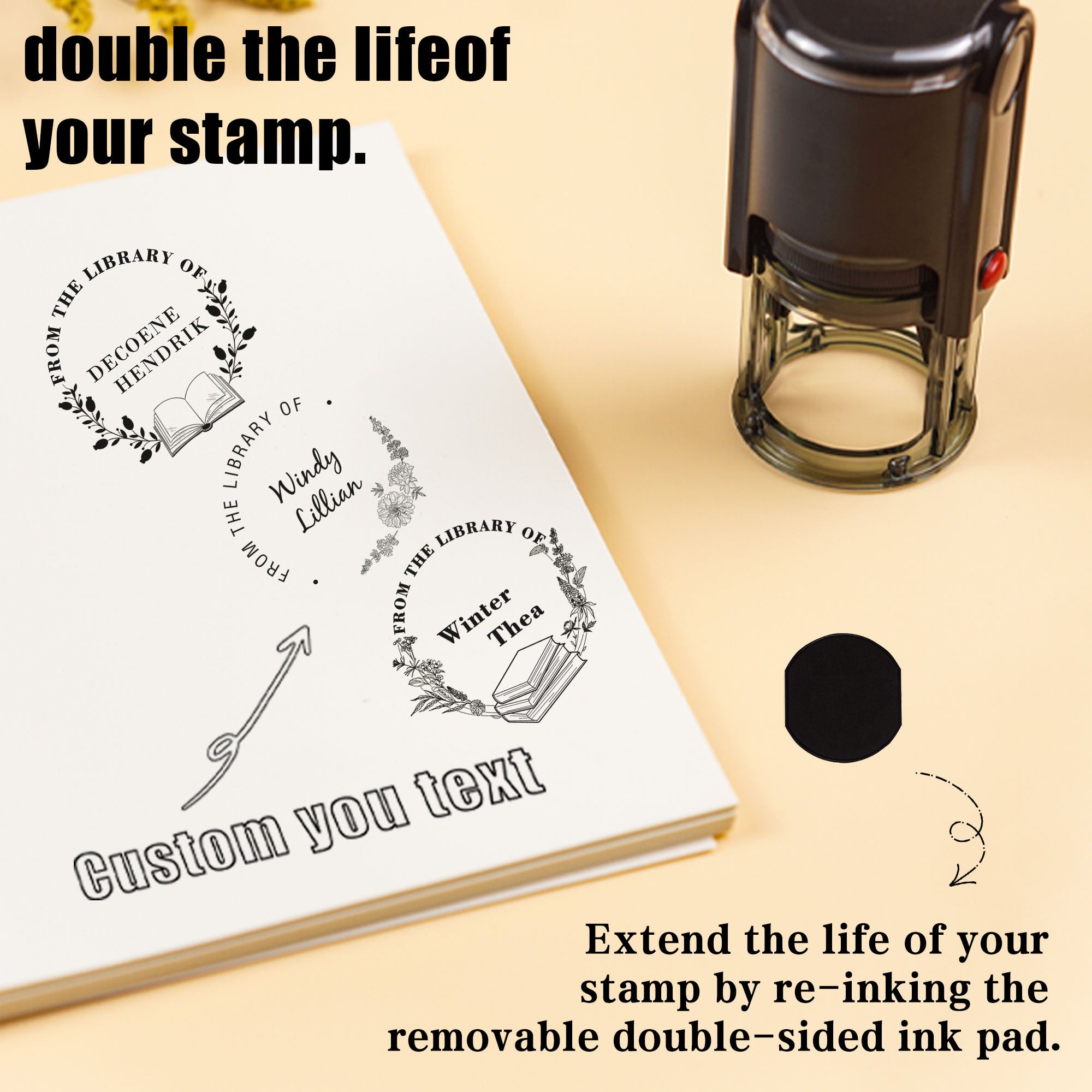 Gift Wrap Self‑inking Stamp