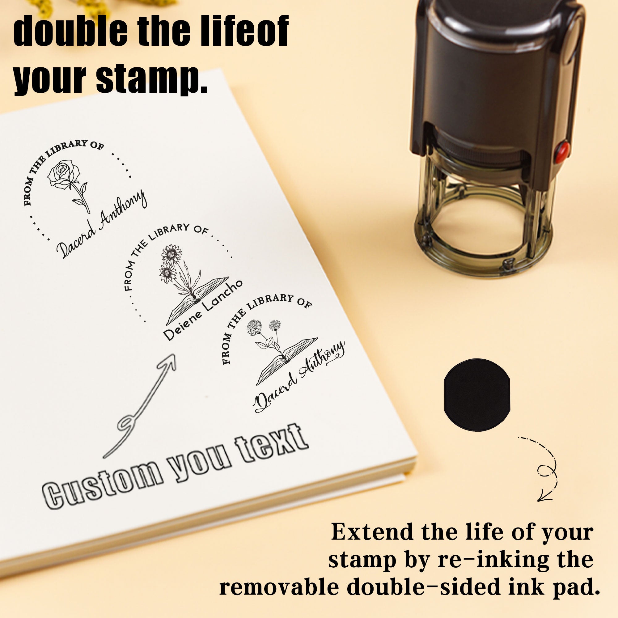 Customized Self‑inking Stamp