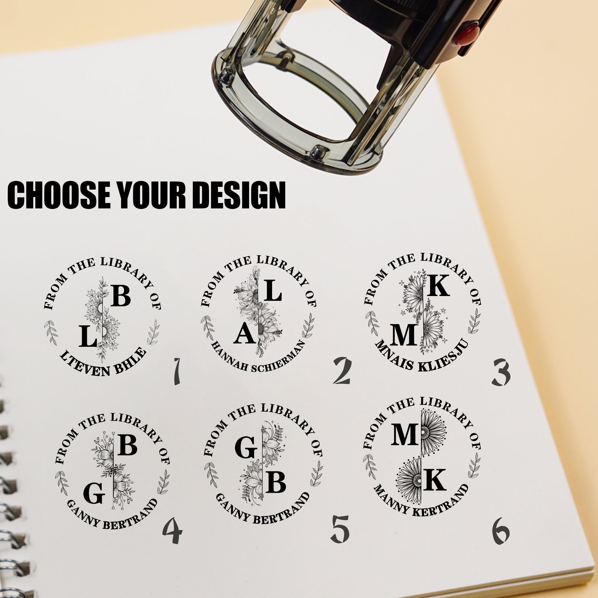 Custom Art Self‑inking Stamp